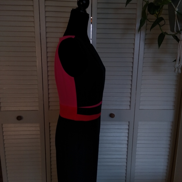 Vince Camuto Navy Colorblock Sleeveless Wide-Leg Jumpsuit Sz 6 Pink Red - Picture 5 of 14